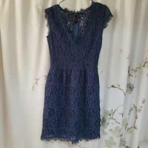 Aritzia Babaton Tobias Lace Short Sleeve Dress